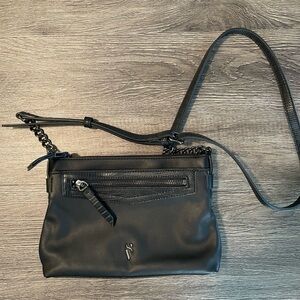 Vera Wang Black Crossbody Bag with Adjustable Strap